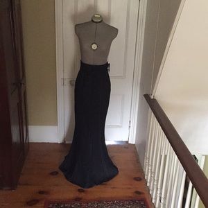 Ellen Tracy Navy mermaid/ trumpet skirt